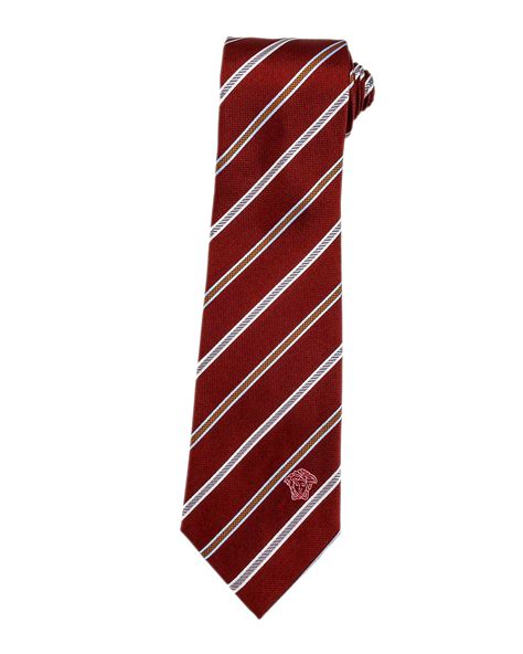 versace red strip tie|Versace scarves for men.